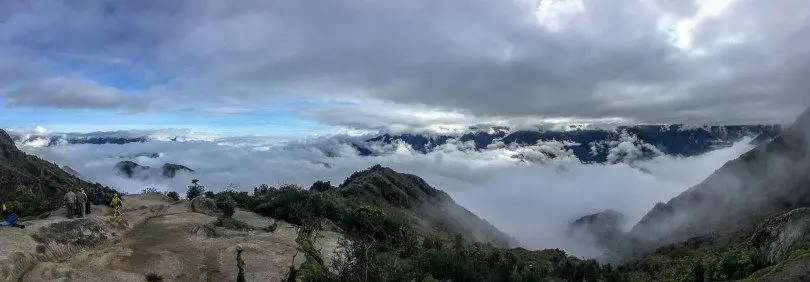 Panoramic September views on the Inca Trail Peru